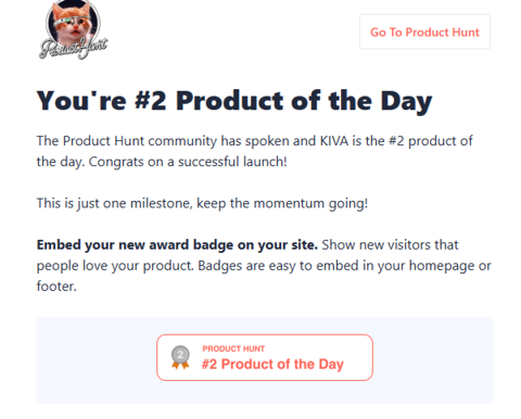 Chapter 7 Product Hunt celebration